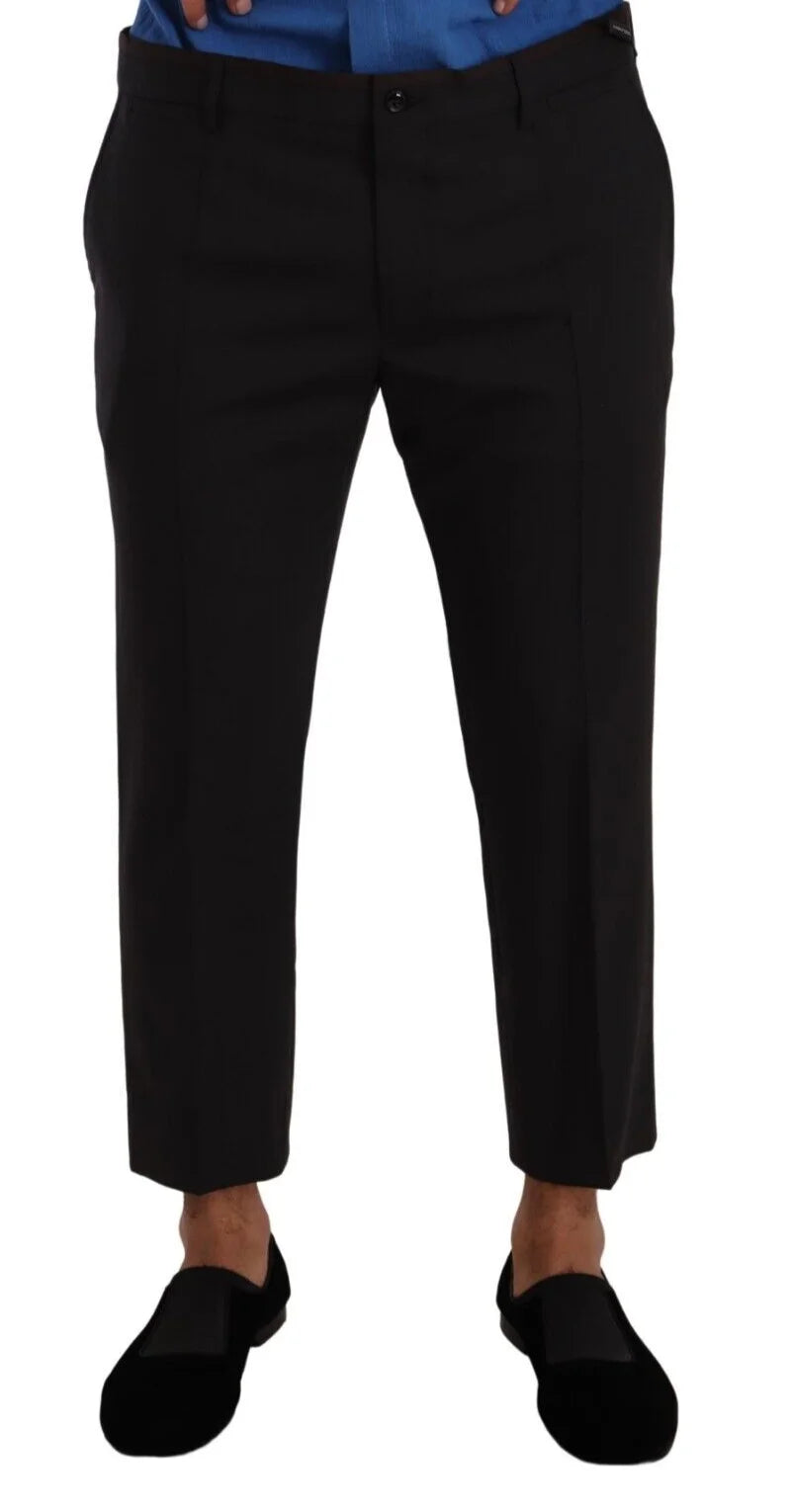 Dolce & Gabbana Gray Bordeaux Wool Trouser Dress Pants - IT52 | XL - Trousers