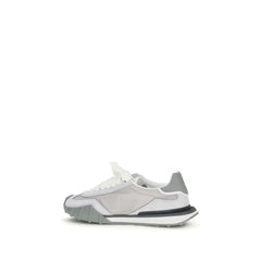 Dolce & Gabbana Gray Calf Leather Bos Taurus Athletic Sneakers - EU40.5/US7.5