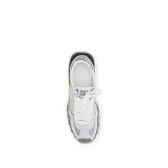 Dolce & Gabbana Gray Calf Leather Bos Taurus Athletic Sneakers - EU40.5/US7.5