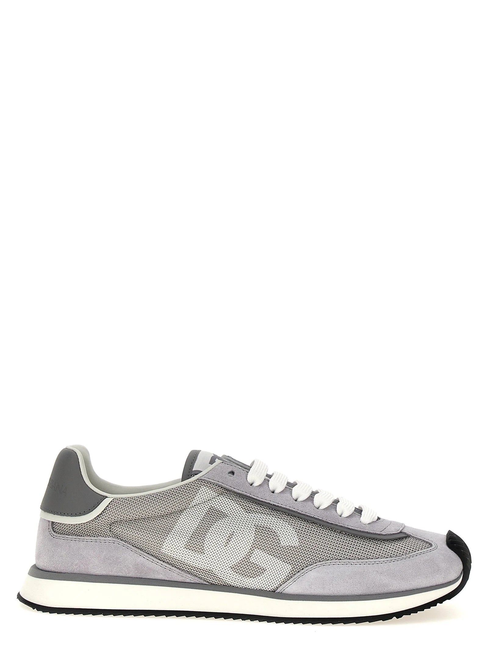 Dolce & Gabbana Gray Calfskin Athletic Sneakers - EU46/US13