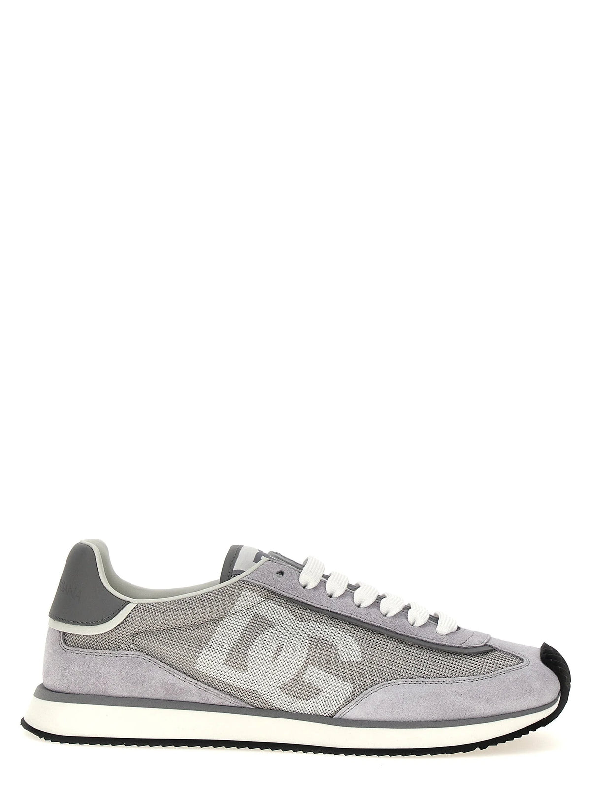 Dolce & Gabbana Gray Calfskin Athletic Sneakers - EU46/US13