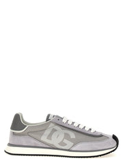 Dolce & Gabbana Gray Calfskin Athletic Sneakers - EU46/US13