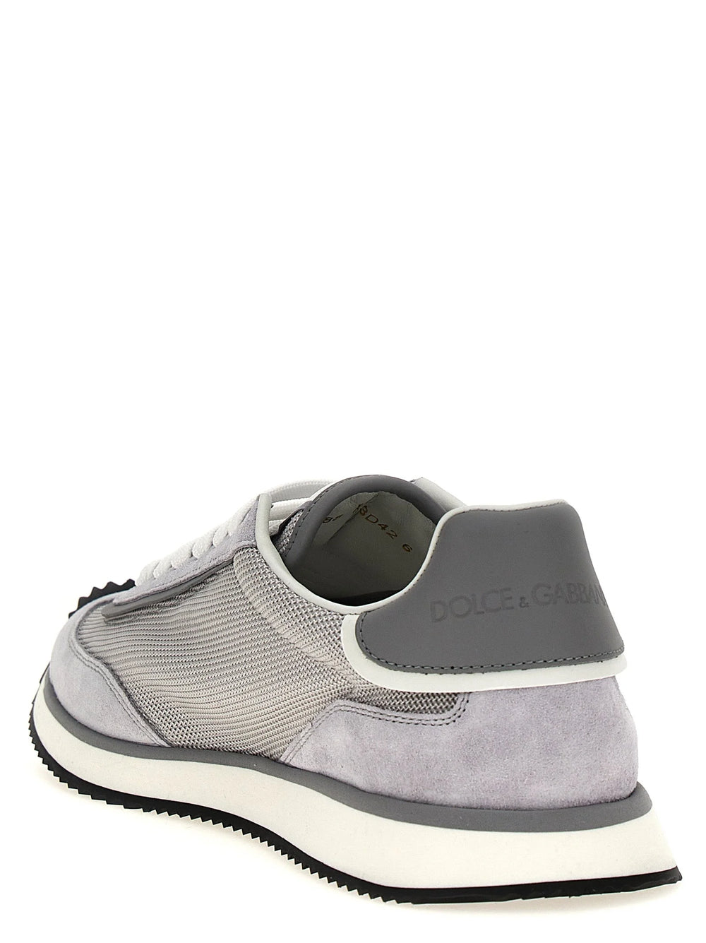 Dolce & Gabbana Gray Calfskin Athletic Sneakers - EU46/US13