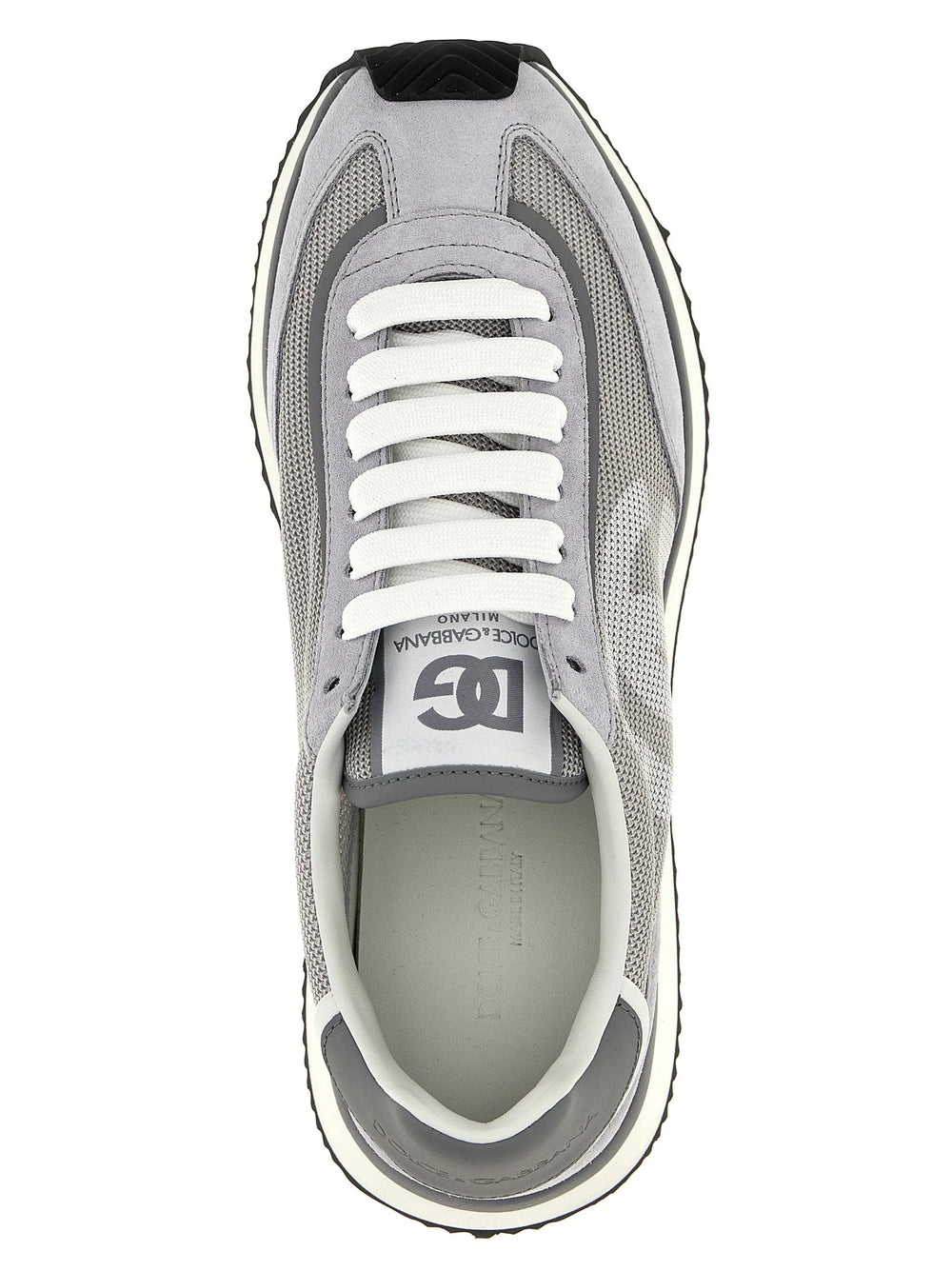 Dolce & Gabbana Gray Calfskin Athletic Sneakers - EU46/US13