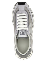 Dolce & Gabbana Gray Calfskin Athletic Sneakers - EU46/US13