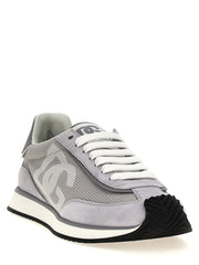 Dolce & Gabbana Gray Calfskin Athletic Sneakers - EU46/US13