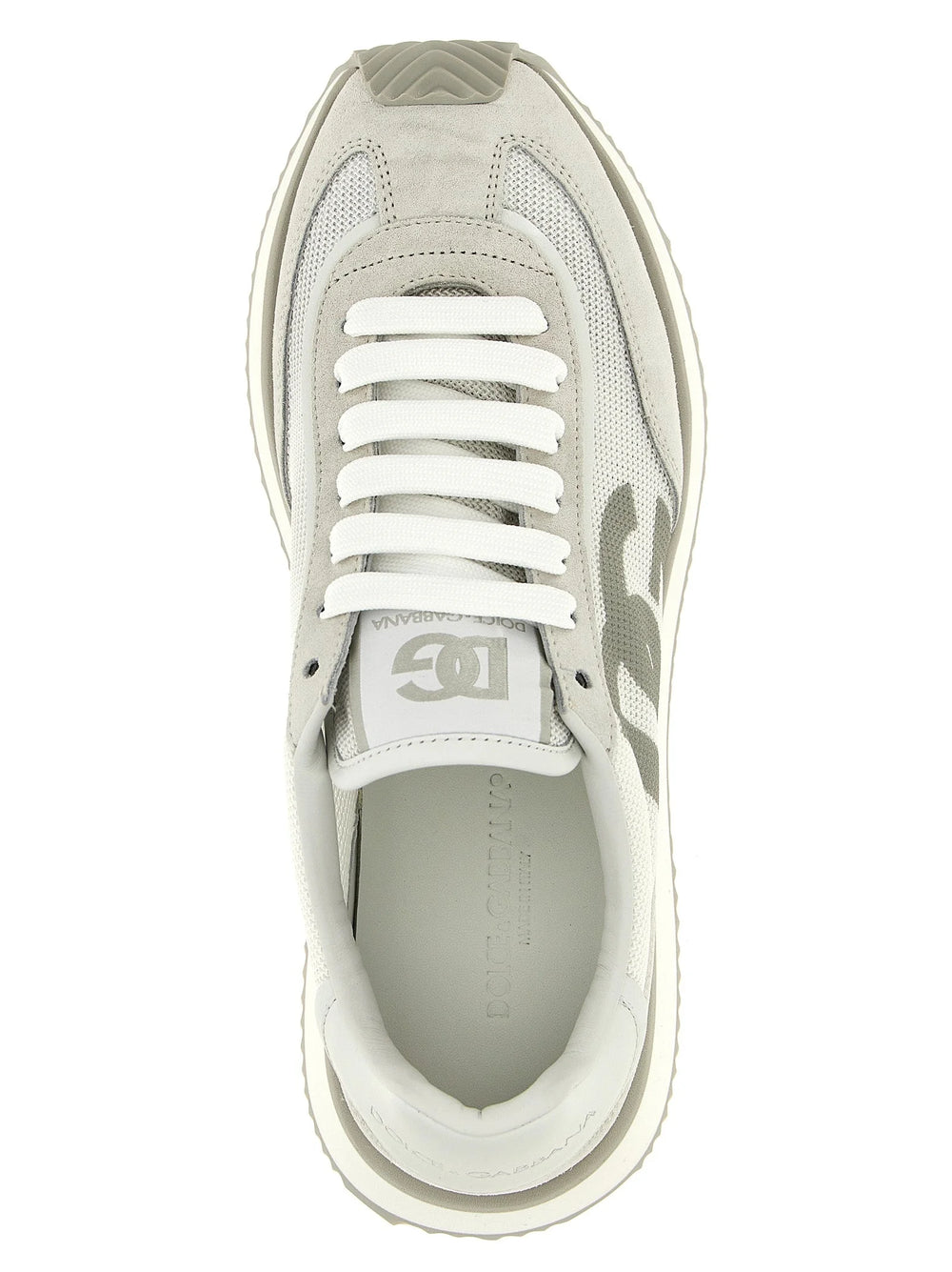 Dolce & Gabbana Gray Calfskin Low Top Sneakers