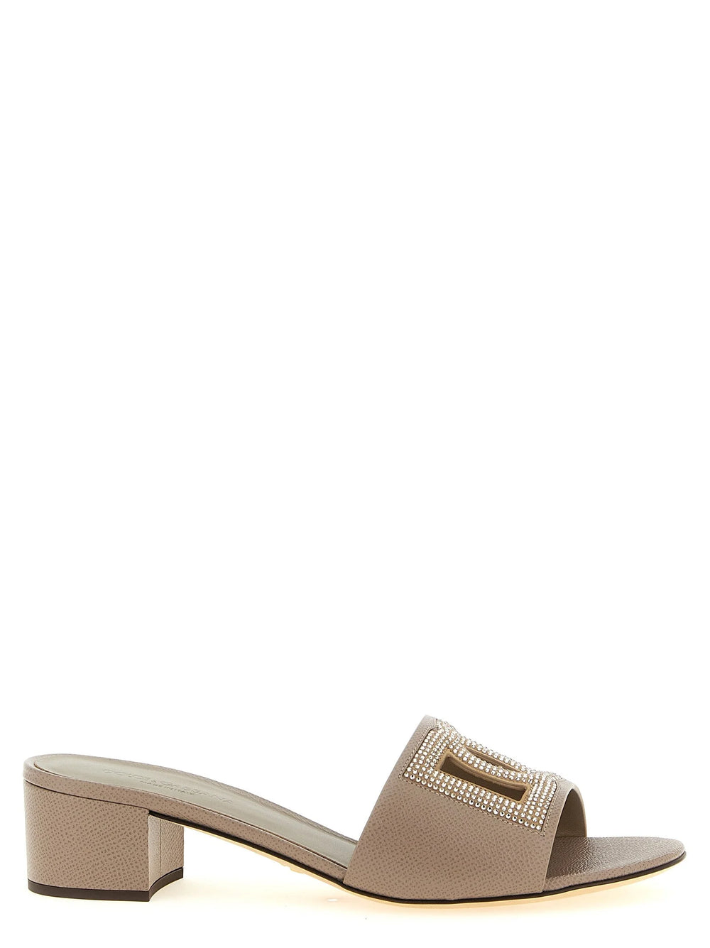 Dolce & Gabbanan harmaa nahkamokkasiinit, joissa on kärki ja minimalistinen litteä pohja tyylikkääseen päivittäiseen käyttöön.
