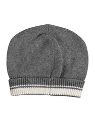 Dolce & Gabbana Gray Cashmere Knitted Winter Beanie Hat - Beanies