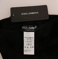 Dolce & Gabbana Gray Cashmere Ribbed Stretch Tights - IT42|M - Leggings