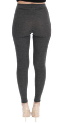 Dolce & Gabbana Gray Cashmere Stretch Tights - Hosiery