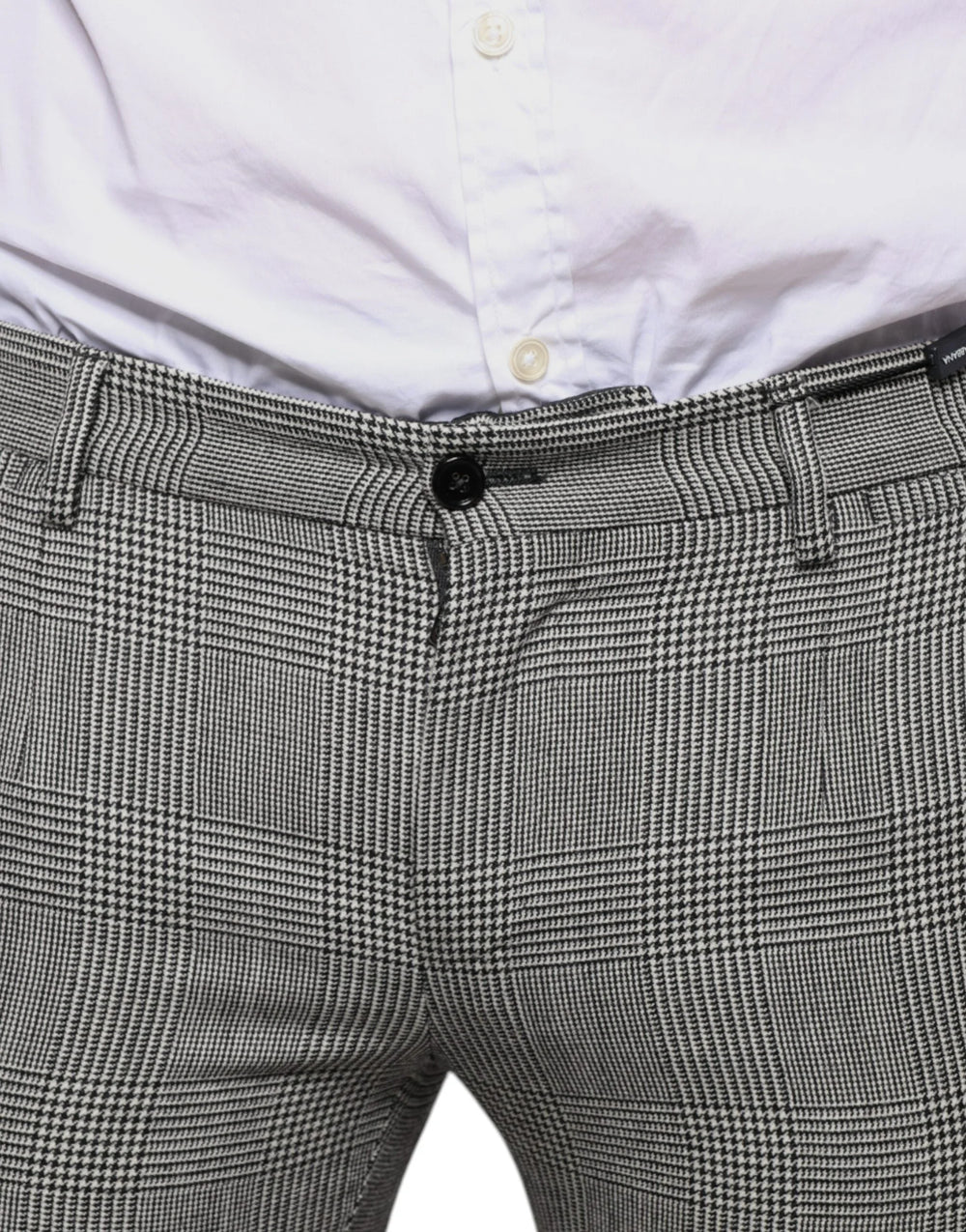 Dolce & Gabbana Gray Check Tartan Wool Skinny Pants - IT48 | M - Trousers