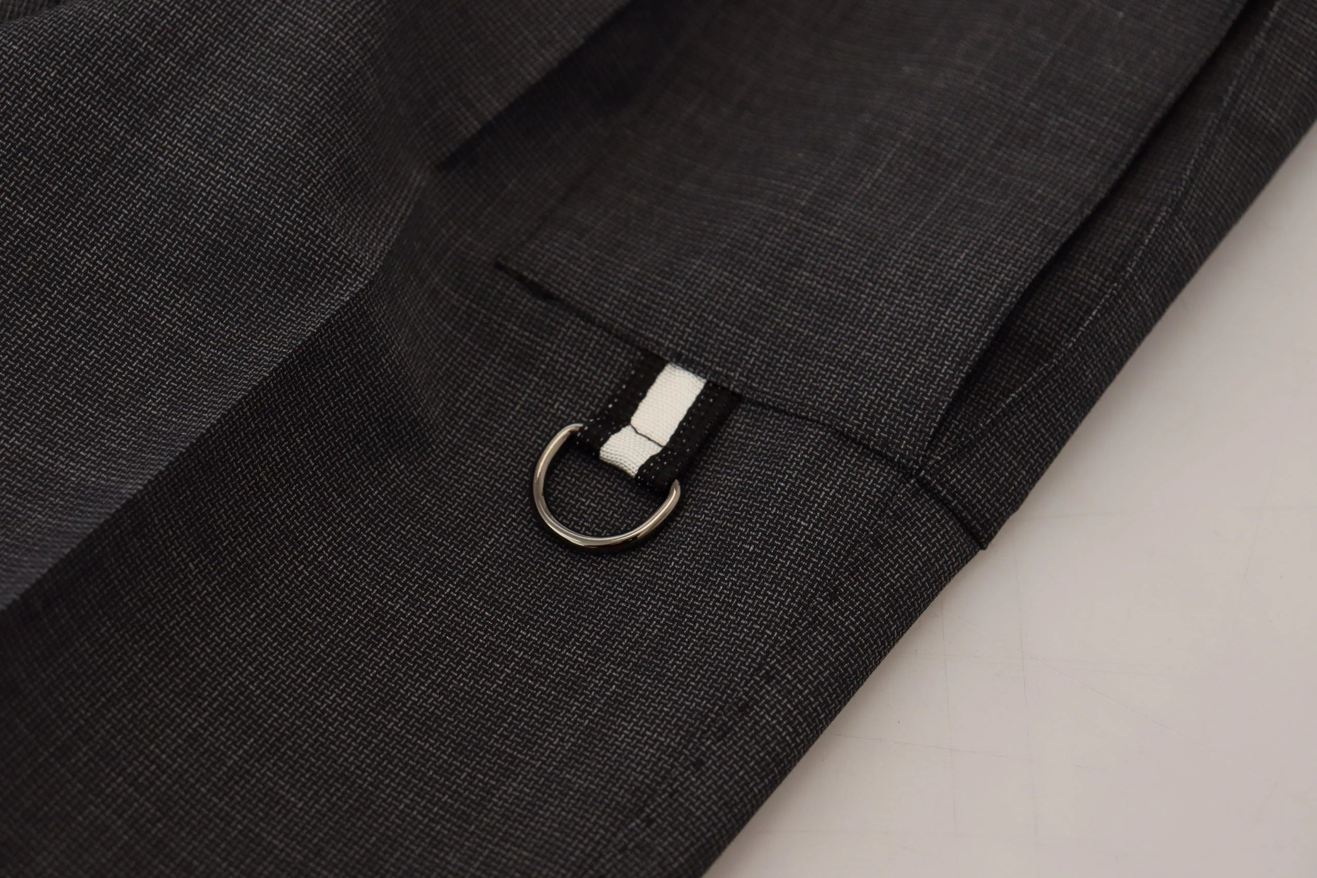 Dolce & Gabbana Gray Checked Cargo Trousers Stretch Pants - Cargo Pants