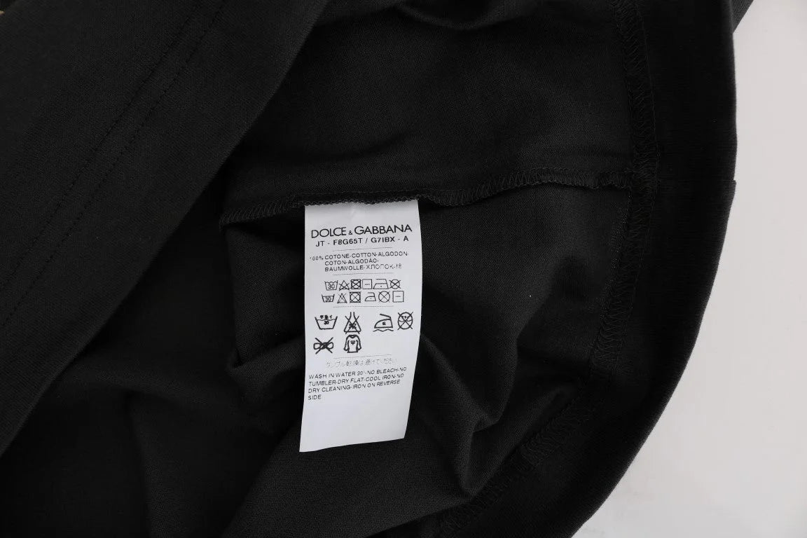 Dolce & Gabbana Gray Cotton 2017 Motive T-Shirt - T-Shirts