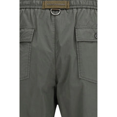 Dolce & Gabbana Graue Baumwoll-Cargo-Shorts