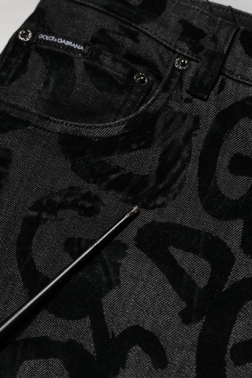 Dolce & Gabbana Gray Cotton DG Logo Straight Men Denim Jeans - IT46 | S - Jeans