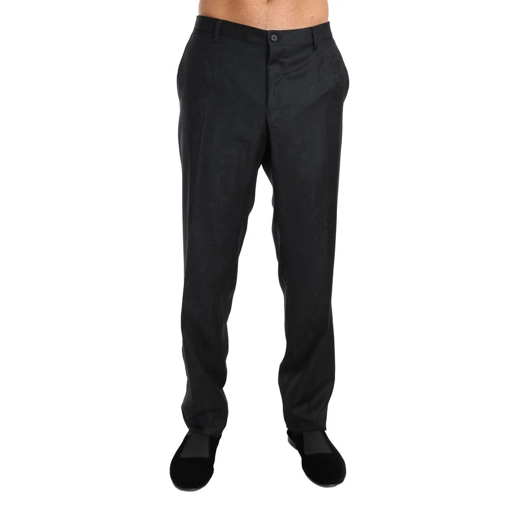 Dolce & Gabbana Gray Cotton Dress Pants - IT54 | XL