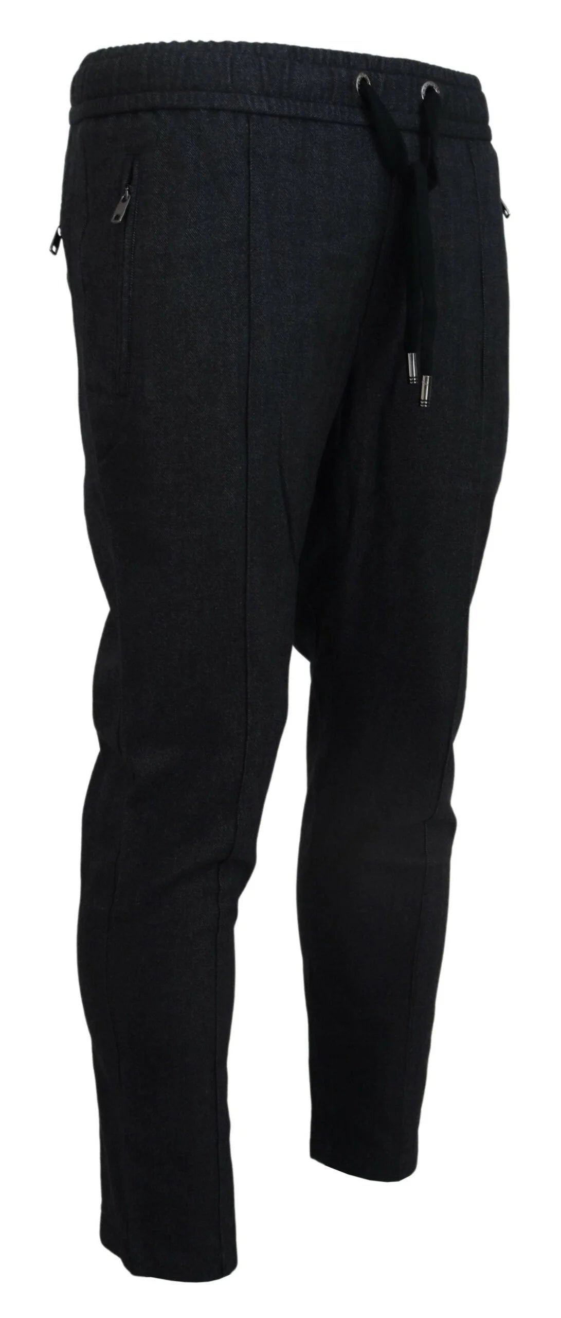 Dolce & Gabbana Gray Cotton Jogger Men Pants - IT46 | S - Joggers
