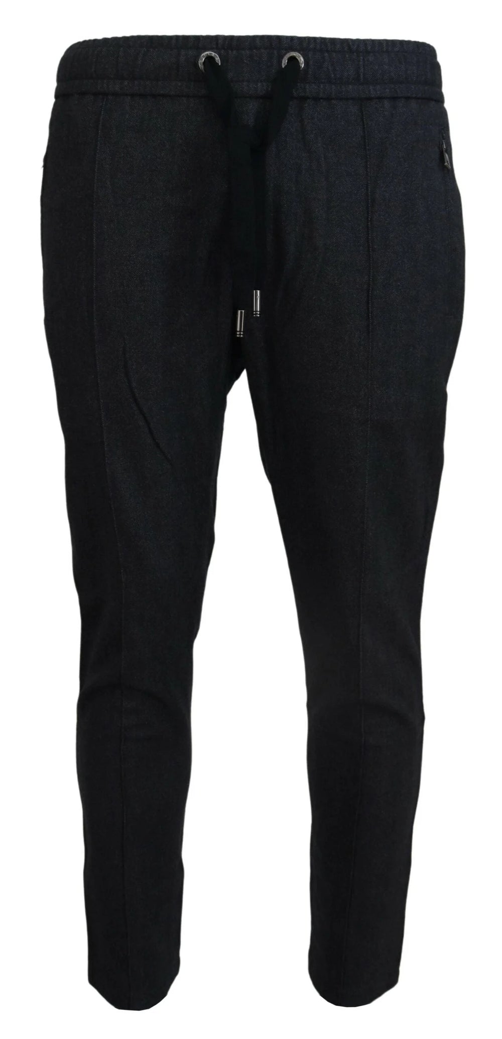 Dolce & Gabbana Gray Cotton Jogger Men Pants - IT46 | S - Joggers