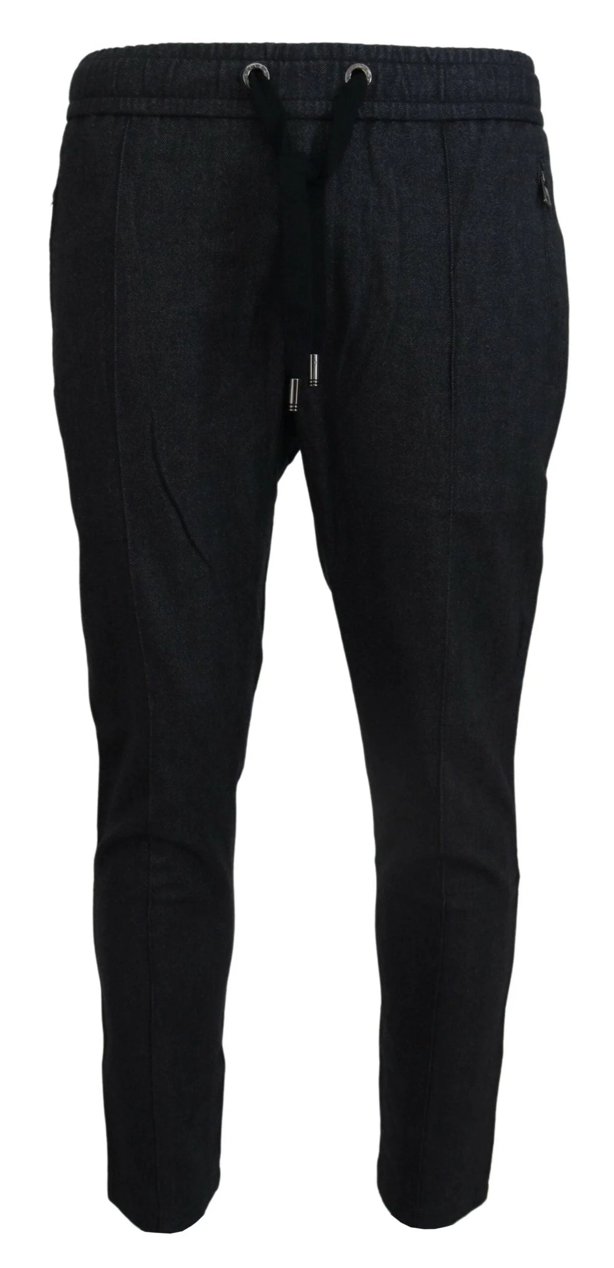 Dolce & Gabbana Gray Cotton Jogger Men Pants - IT46 | S - Joggers
