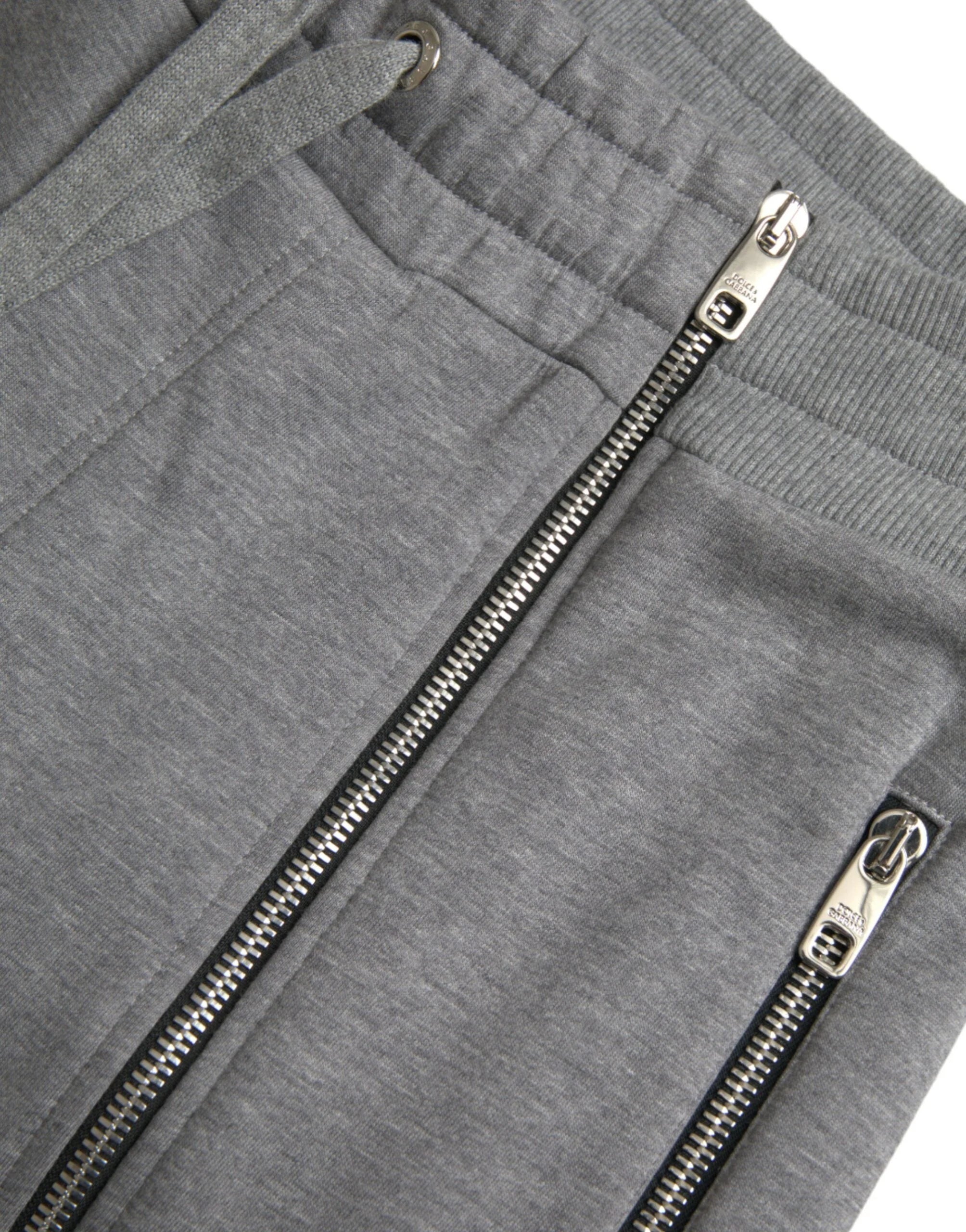 Dolce & Gabbana Gray Cotton Jogger Skinny Sweatpants Pants - IT48 | M - Joggers