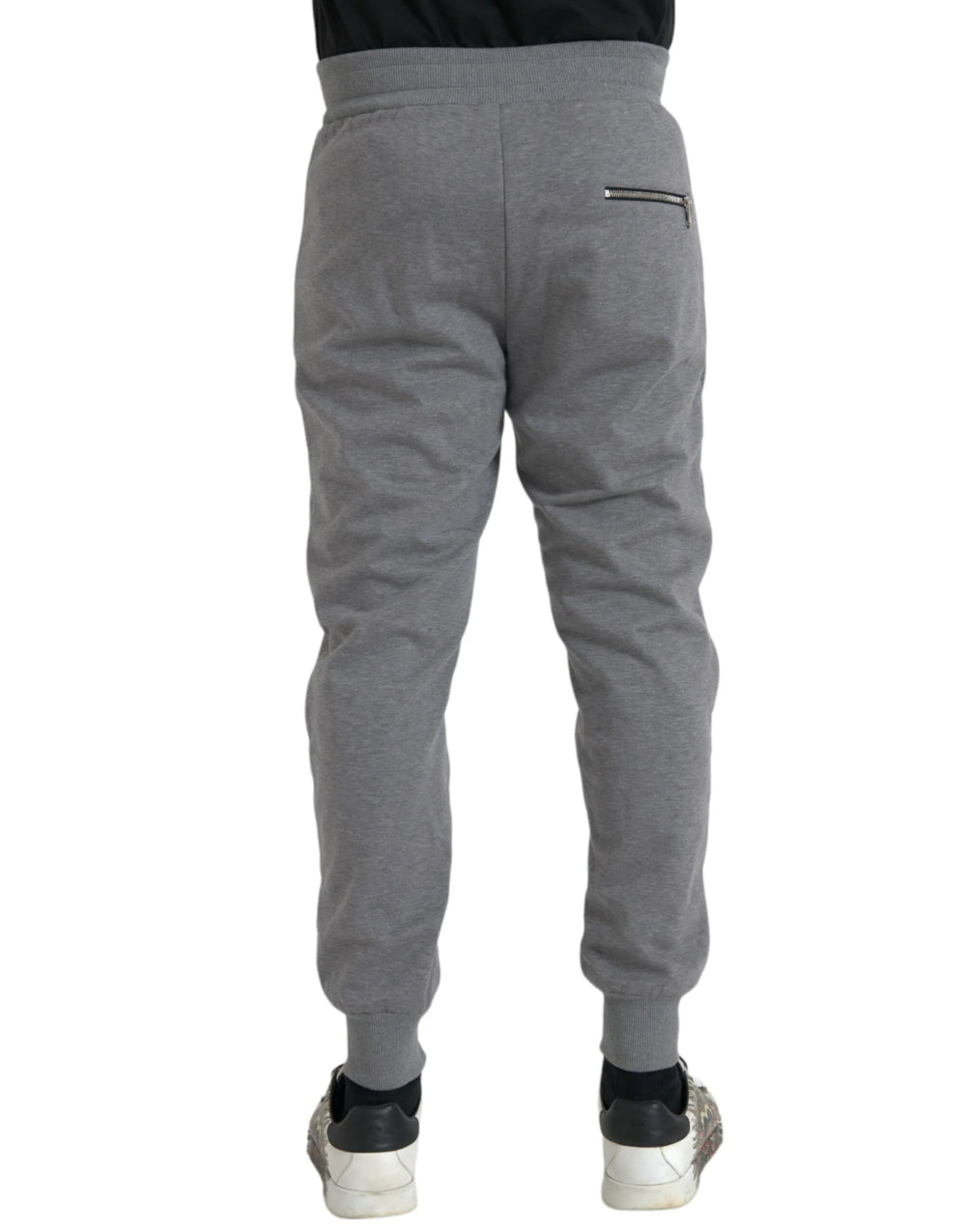 Dolce & Gabbana Gray Cotton Jogger Skinny Sweatpants Pants - IT48 | M - Joggers