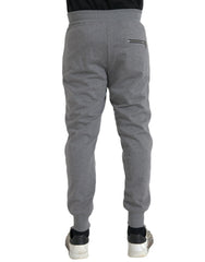 Dolce & Gabbana Gray Cotton Jogger Skinny Sweatpants Pants - IT48 | M - Joggers