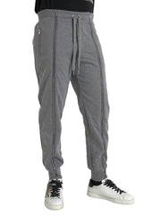 Dolce & Gabbana Gray Cotton Jogger Skinny Sweatpants Pants - IT48 | M - Joggers