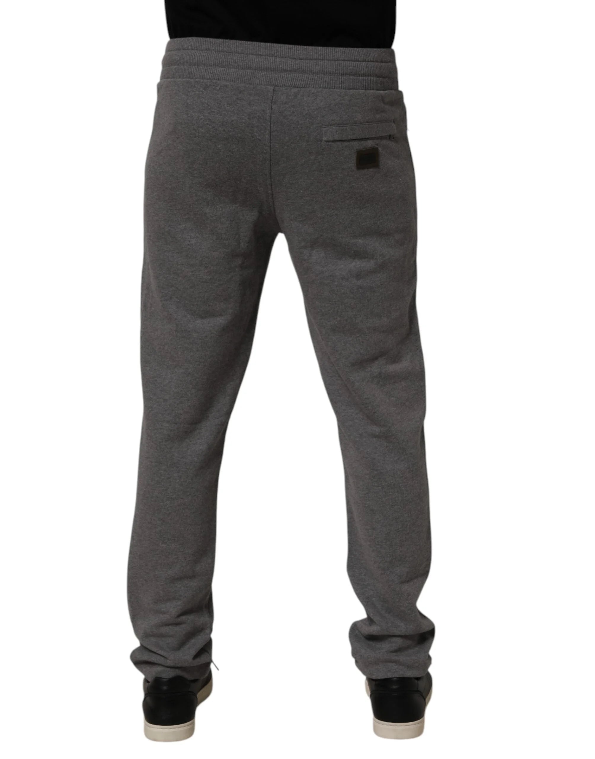 Dolce & Gabbana Gray Cotton Jogger Sweatpants Trouser Pants - IT44 | XS