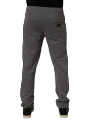 Dolce & Gabbana Gray Cotton Jogger Sweatpants Trouser Pants - IT44 | XS
