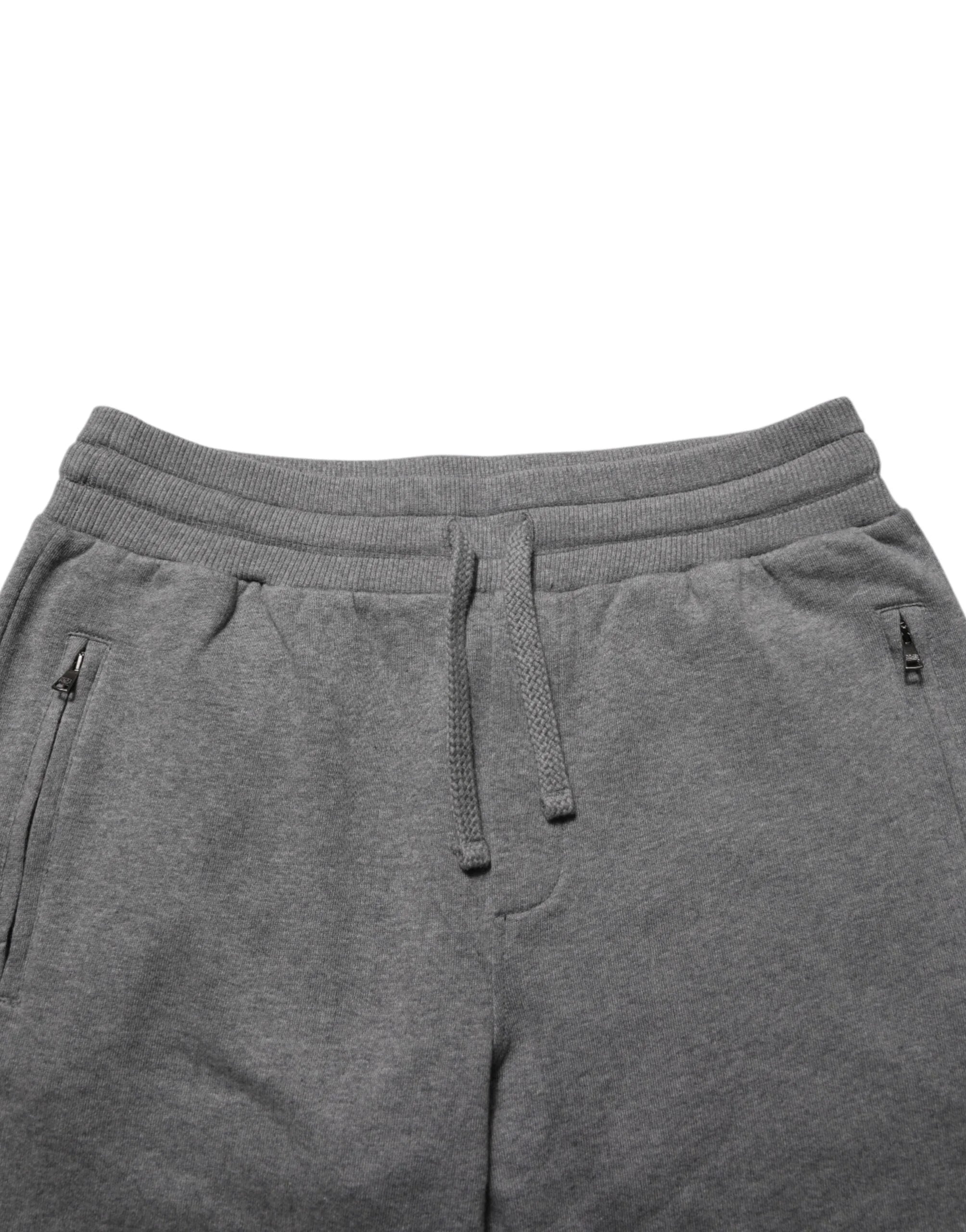 Dolce & Gabbana Gray Cotton Jogger Sweatpants Trouser Pants - IT44 | XS