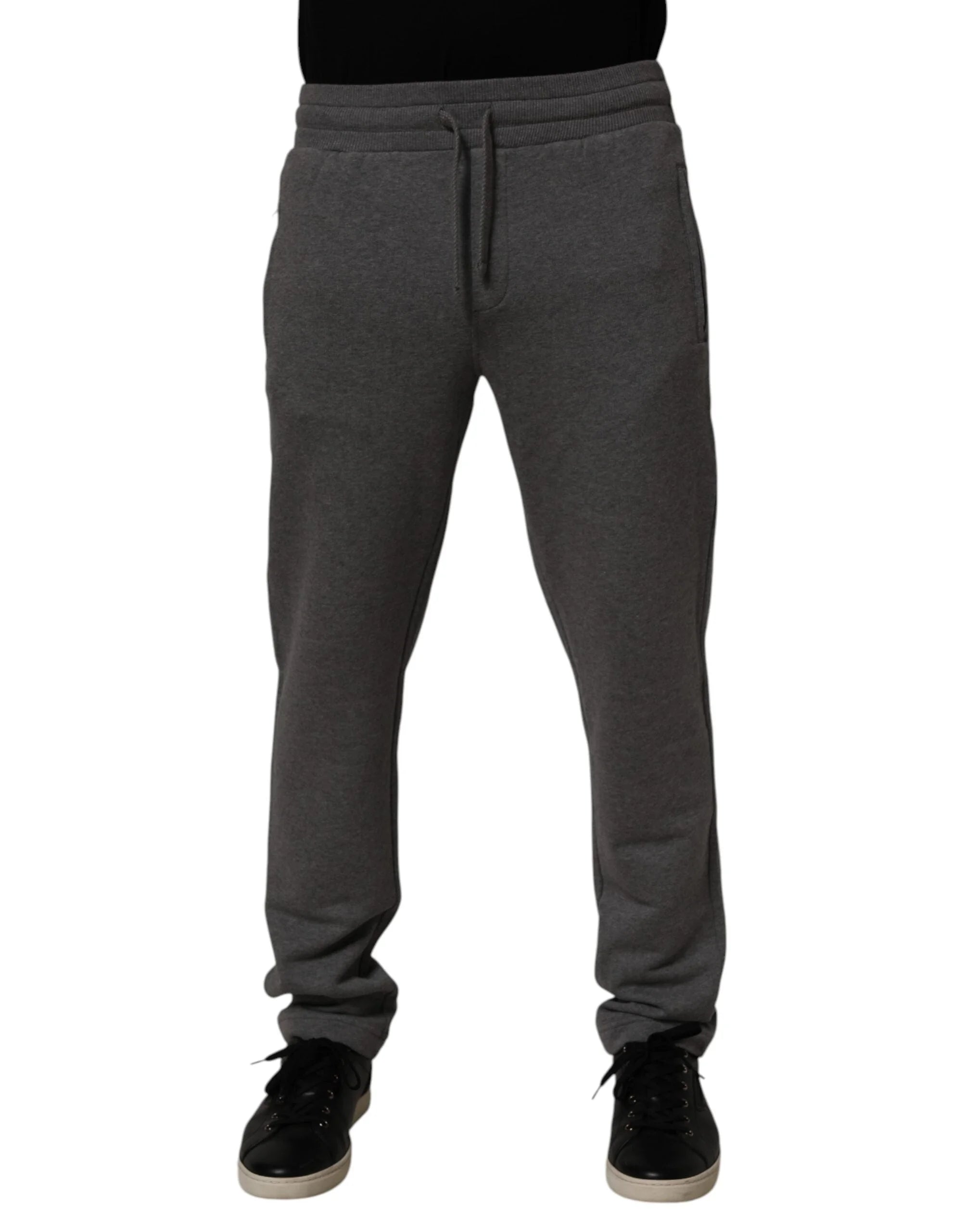 Dolce & Gabbana Gray Cotton Jogger Sweatpants Trouser Pants - IT44 | XS