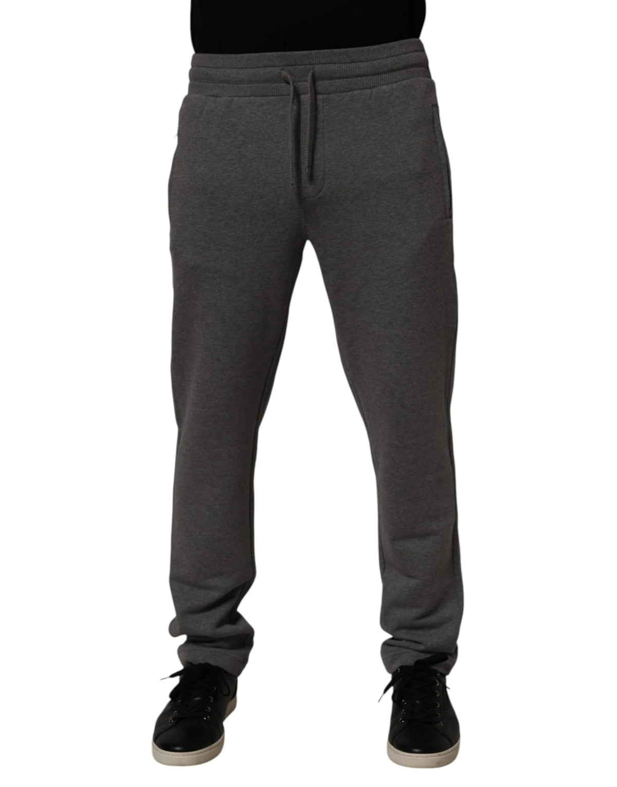 Dolce & Gabbana Gray Cotton Jogger Sweatpants Trouser Pants - IT44 | XS