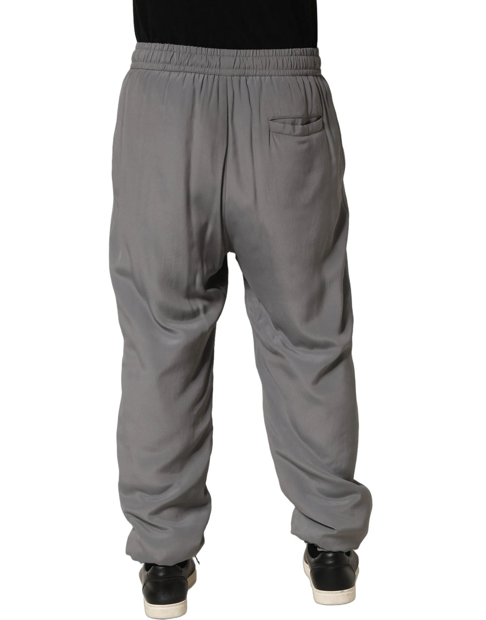Dolce & Gabbana Gray Cotton Jogger Sweatpants Trouser Pants - IT48 | M