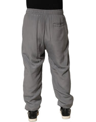 Dolce & Gabbana Gray Cotton Jogger Sweatpants Trouser Pants - IT48 | M