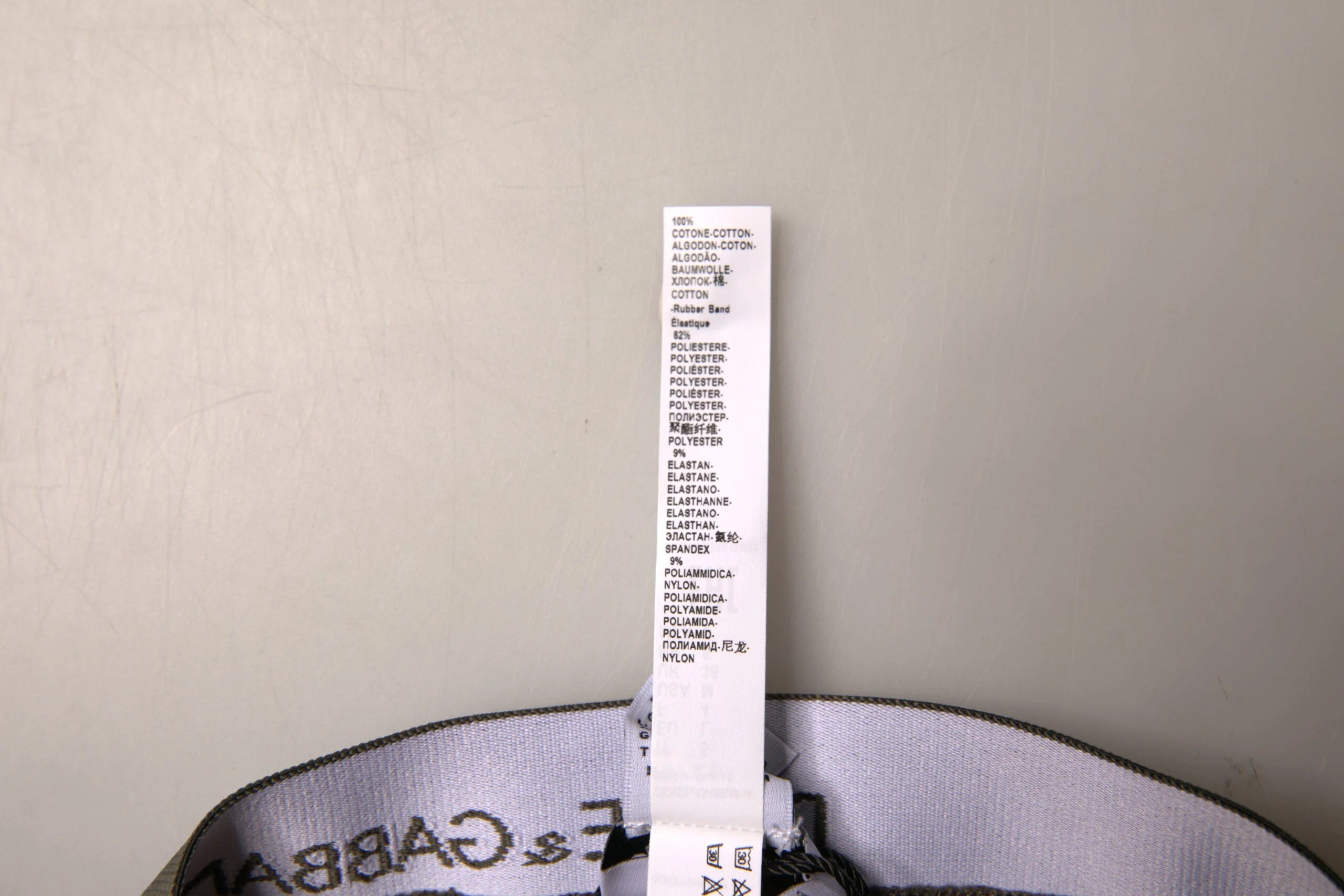 Dolce & Gabbana Gray Cotton Men Mid Slip Brief Underwear - IT6| L - Briefs