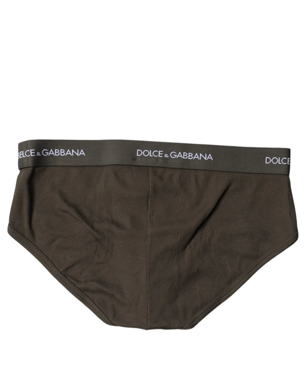 Dolce & Gabbana Gray Cotton Men Mid Slip Brief Underwear - IT6| L - Briefs