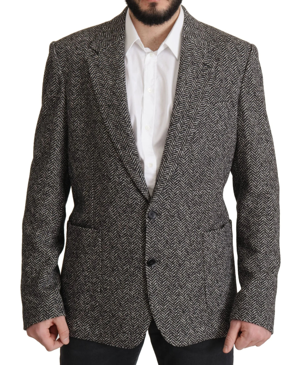 Dolce & Gabbana Gray Cotton Single Breasted Fantasy Blazer - IT44 | XS - Sport Jackets