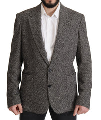 Dolce & Gabbana Gray Cotton Single Breasted Fantasy Blazer - IT44 | XS - Sport Jackets