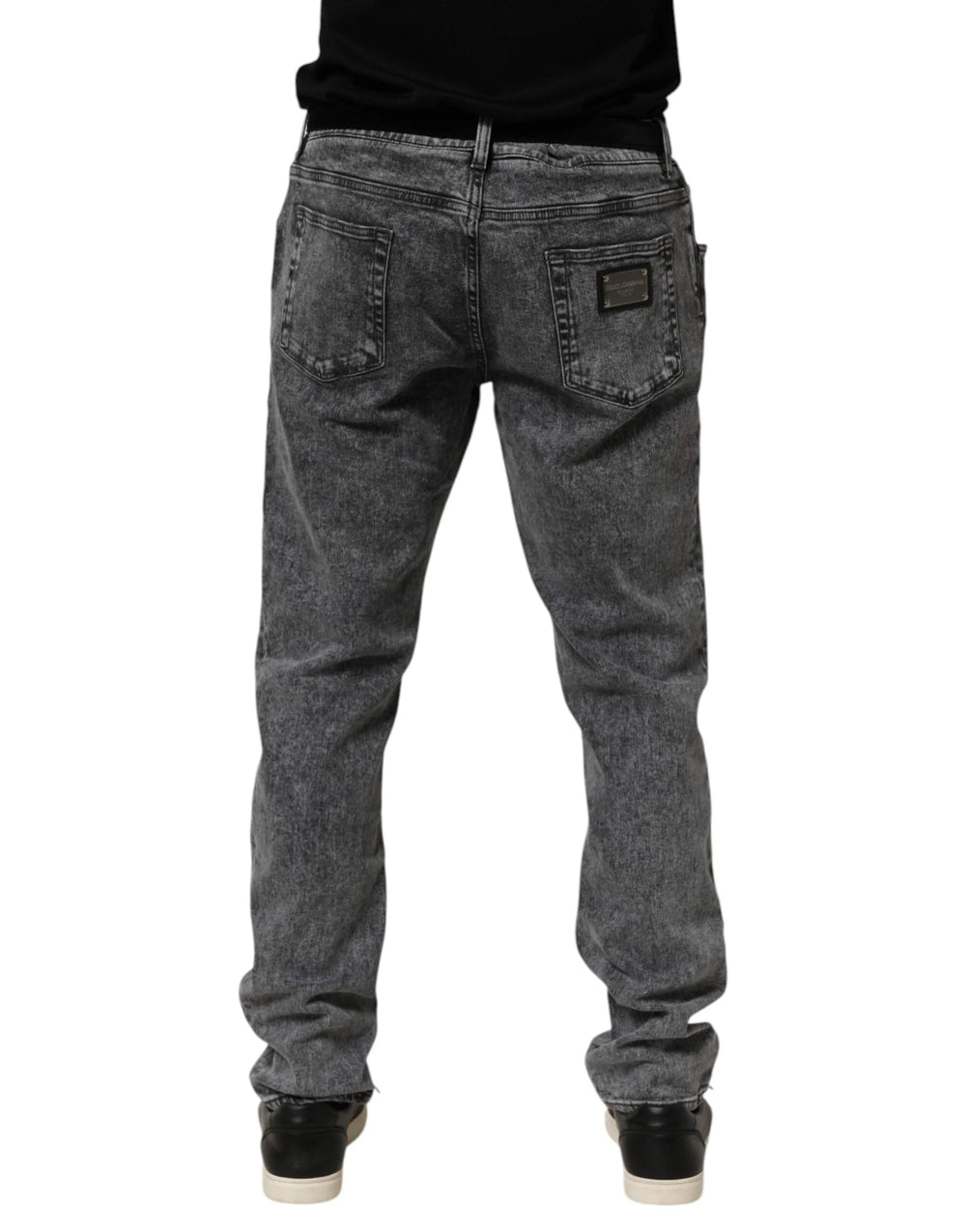 Dolce & Gabbana Gray Cotton Slim Fit Denim Trouser Jeans - IT56 | XXL - Jeans
