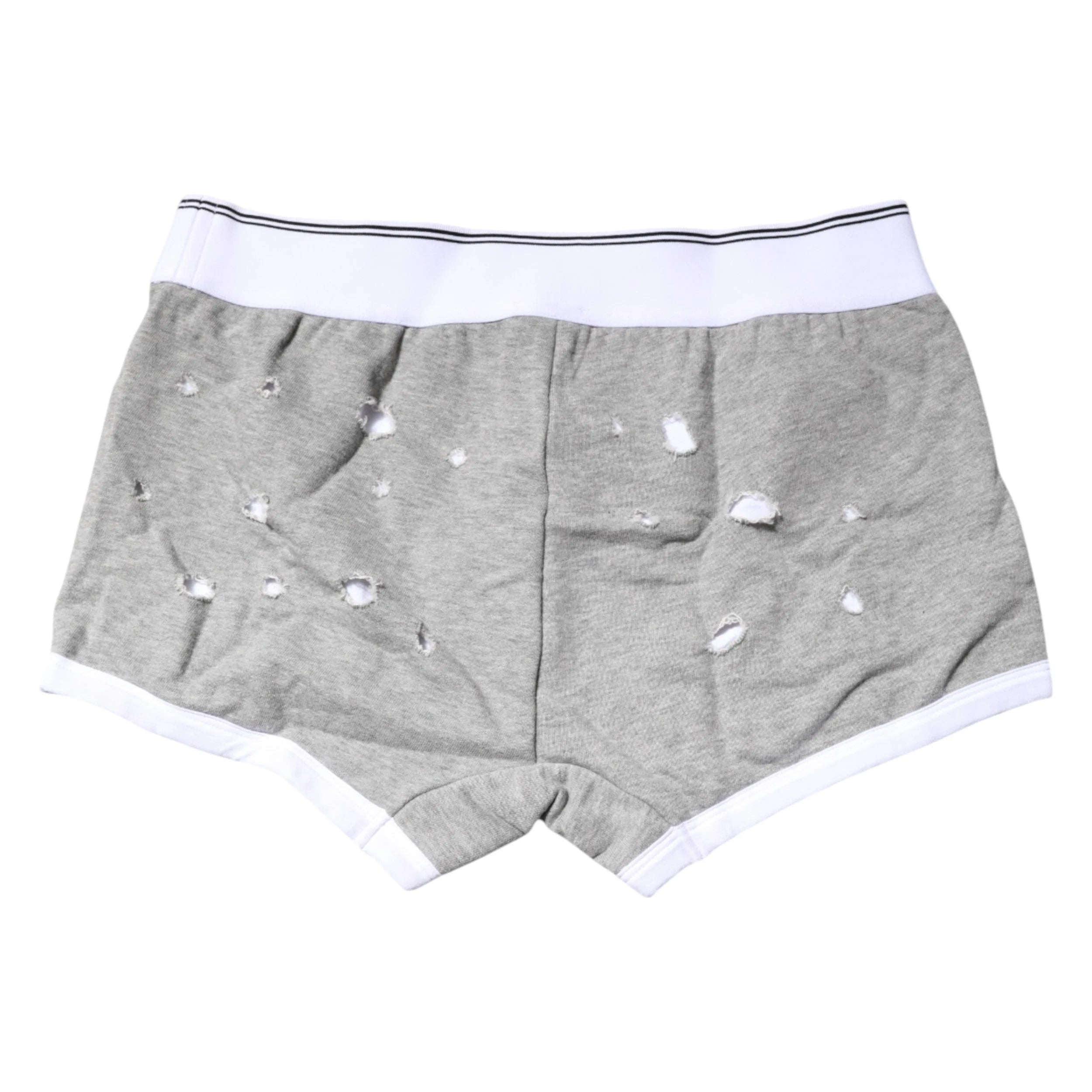 Dolce & Gabbana Gray Cotton Stretch Regular Boxer Underwear - Boxer Briefs