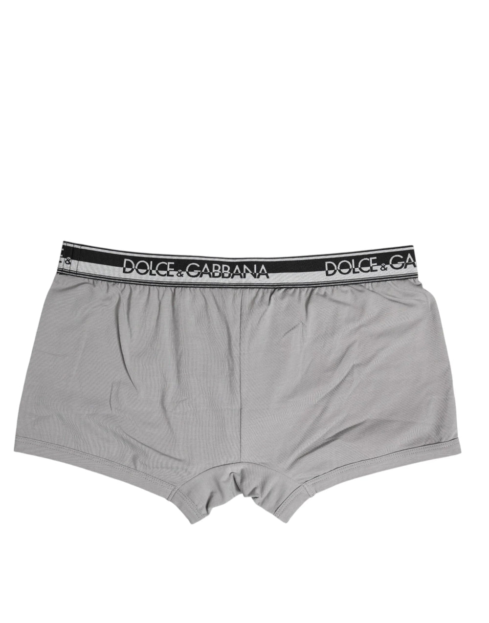 Dolce & Gabbana Gray Cotton Stretch Regular Boxer Underwear - IT4 | S - Boxer Briefs