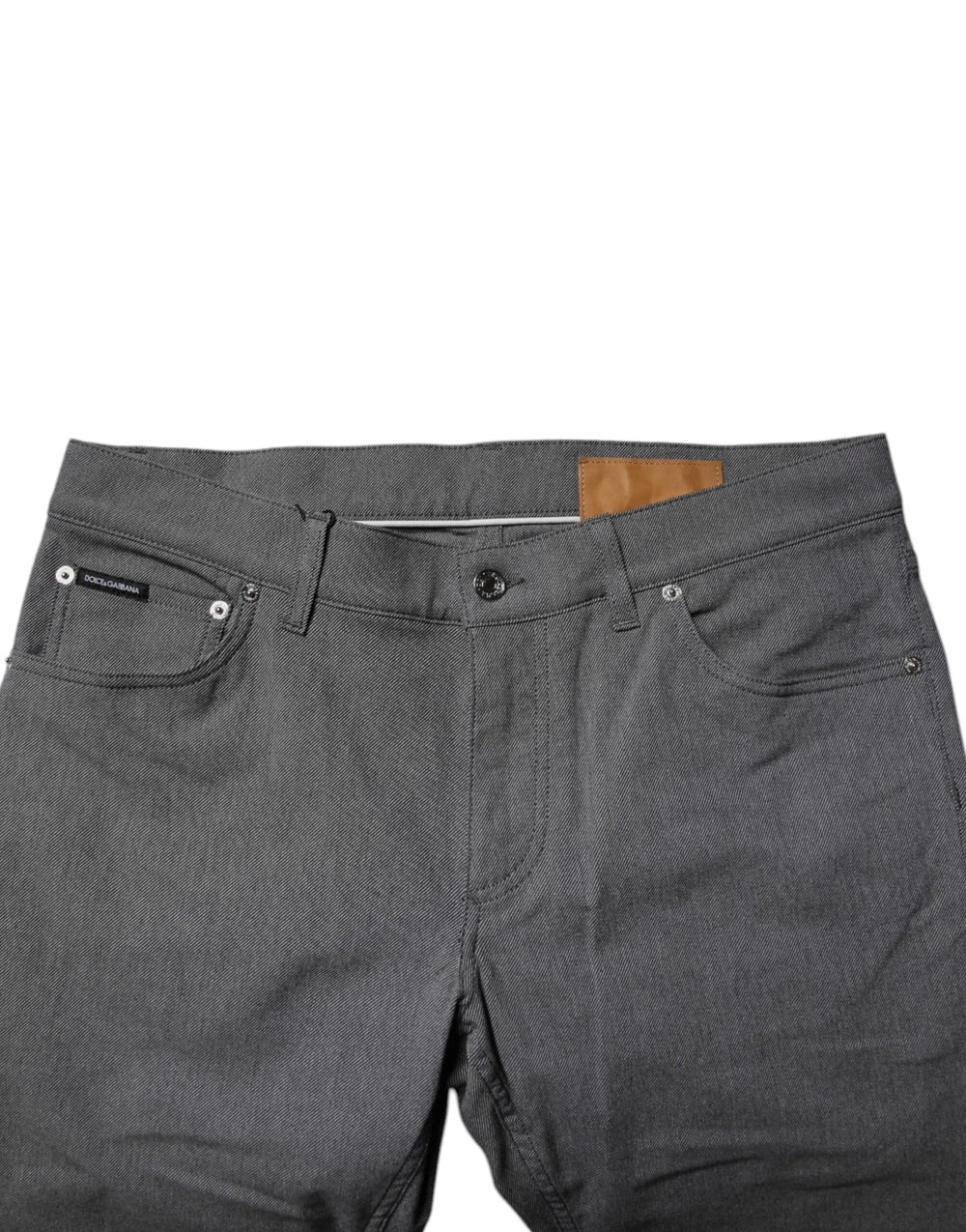 Dolce & Gabbana Gray Cotton Stretch Skinny Denim Jeans - IT52 | XL - Jeans