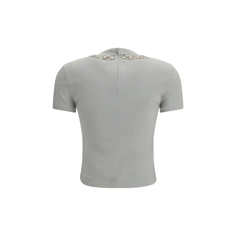 Dolce & Gabbana Gray Cotton T-Shirt - IT44 | L