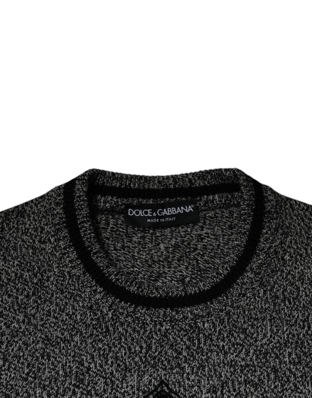 Dolce & Gabbana Gray Crown King Cashmere Pullover Sweater - IT46 | S - Sweaters