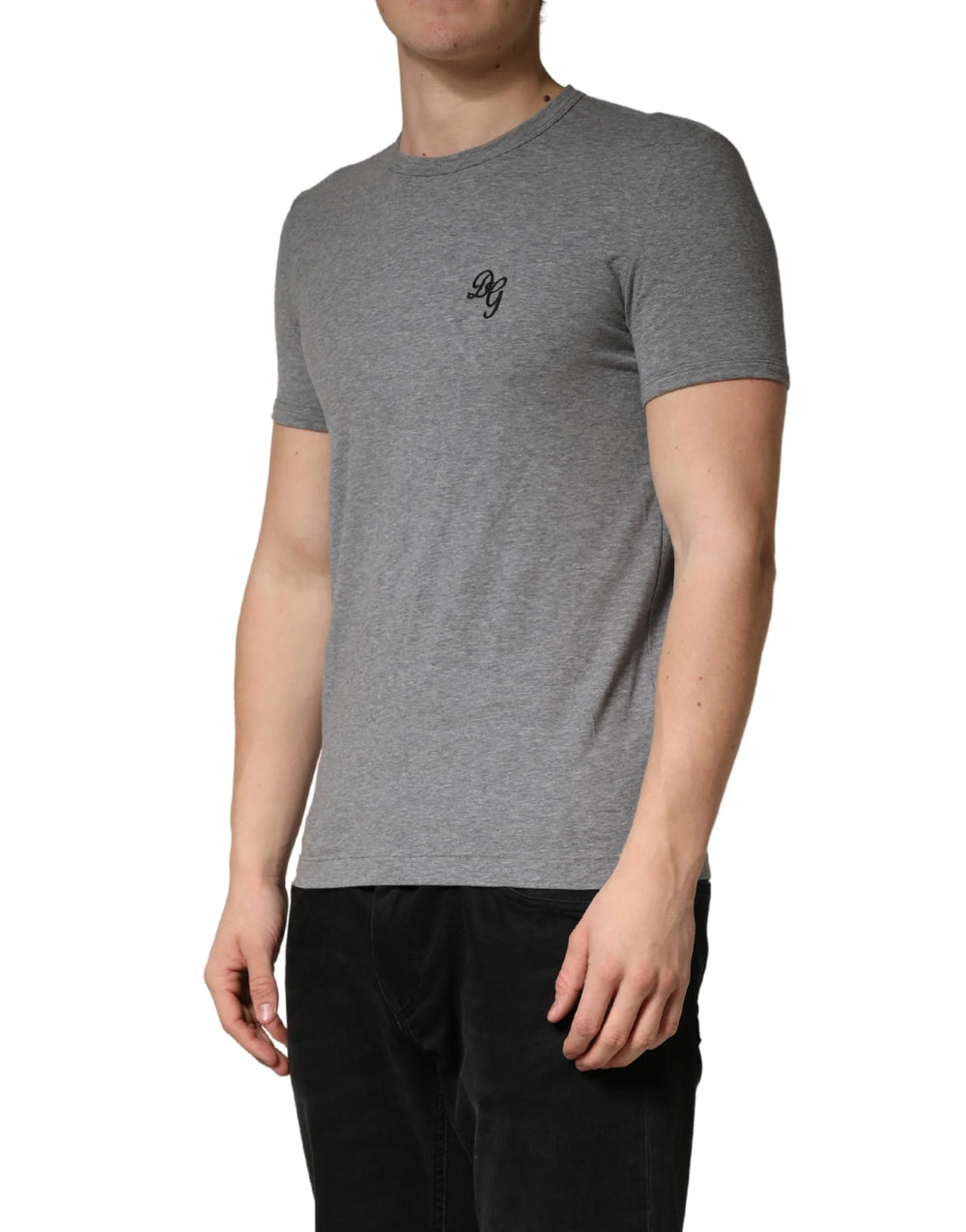 Dolce & Gabbana Gray DG Logo Crew Neck Men Underwear T-shirt - IT3 | XS