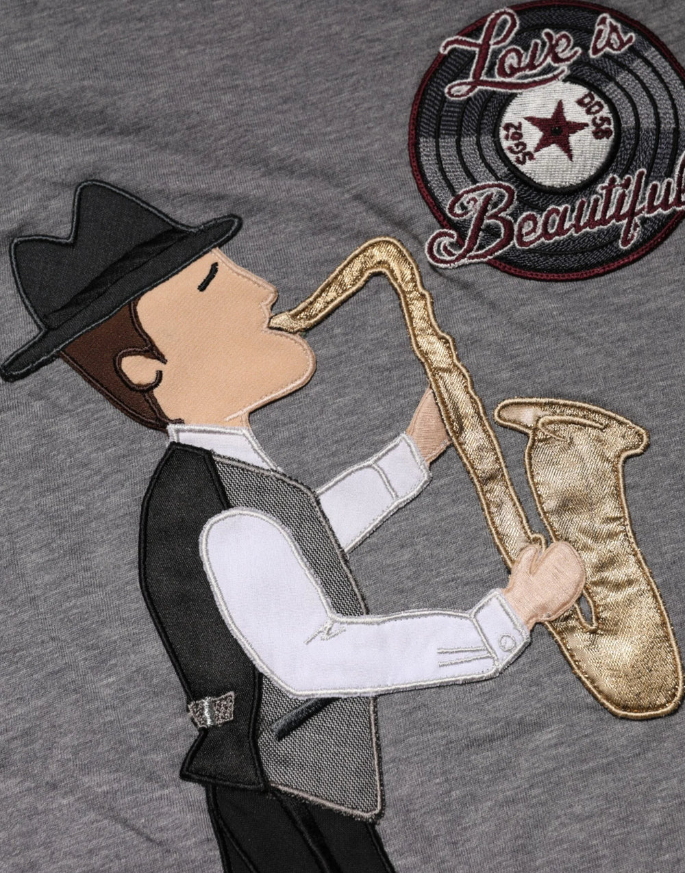 Dolce & Gabbana Gray #DGFamily Cotton Crew Neck T-shirt - IT52 | XL - T-Shirts