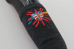 Dolce & Gabbana Gray #DGLovesLondon Embroidered Virgin Wool Gloves - Gloves & Mittens