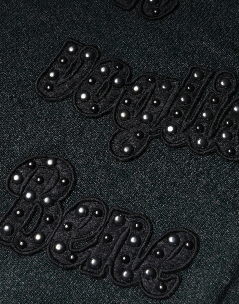 Dolce & Gabbana Gray Embellished Crew Neck Pullover Sweater - IT44 | XS - Sweaters