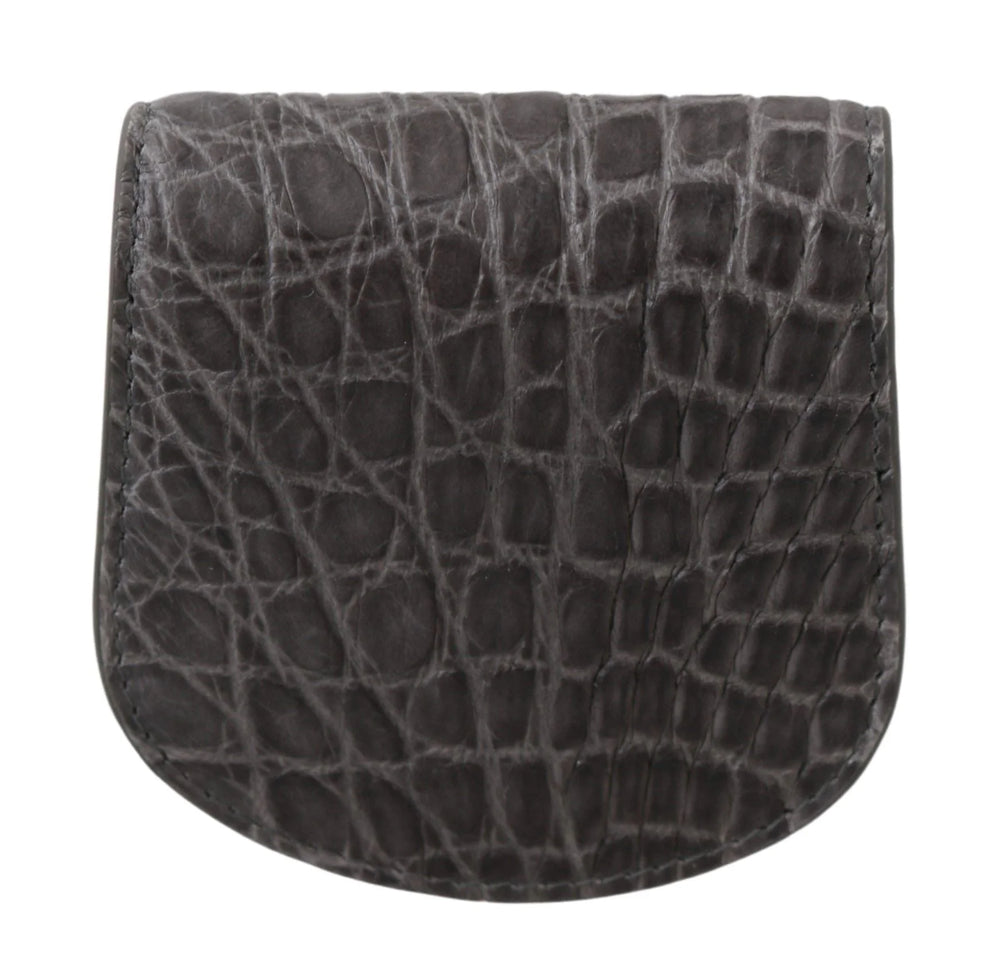 Dolce & Gabbana Gray Exotic Skin Condom Case Holder Pocket Wallet - Sex Toys & Erotic Games